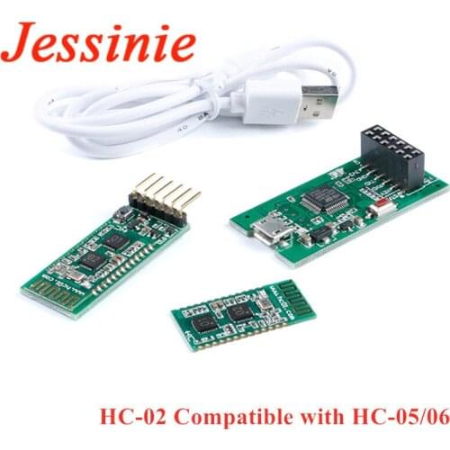 HC-02 BLE Serial Port Wireless Module For Arduino Compatible with HC-05 HC-06 HC-USB-T Adapter Digital Board HC 02 05 06