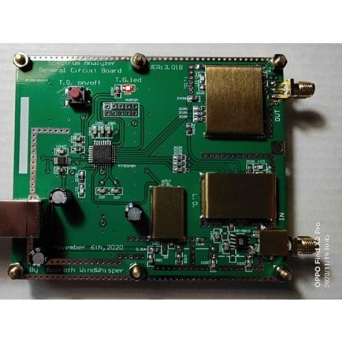 Simple frequency spectrum D6 V2.03B ADF4351 VFO source \ small hand-made one
