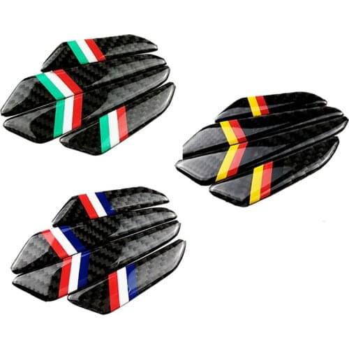 For Chevrolet Cruze Dodge Challenger Ford Focus Car Door Side Protection Bumper Strip Anti-Collision Sticker National Flag Badge