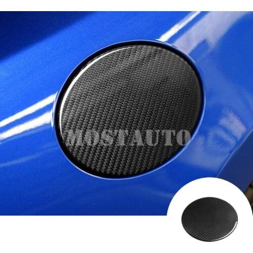 For Toyota 86 GT86 Scion FR-S Carbon Fiber Fuel Filler Cover Gas Tank Cap Cover 2012-2019 Black/Red Car Decor Car Accessories