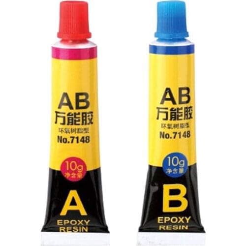 2Pcs 10g+10g Epoxy Resin AB Glue For Plastic Glass Metal Ceramic Strong Adhesive Universal Waterproof Transparent Glue