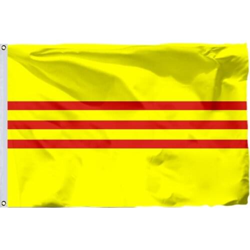 South Vietnam Flag 150X90cm (3x5FT) 120g 100D Polyester Double Stitched High Quality Free Shipping