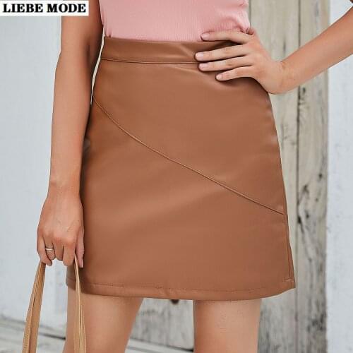 LIEBE MODE Leather Pencil Skirts