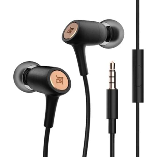 2021 AUGLAMOUR T200 6mm Fretting Ring PET Crystal Rigid Diaphragm HIFI Dynamic Wired Headphones In-ear Earbuds With Microphone