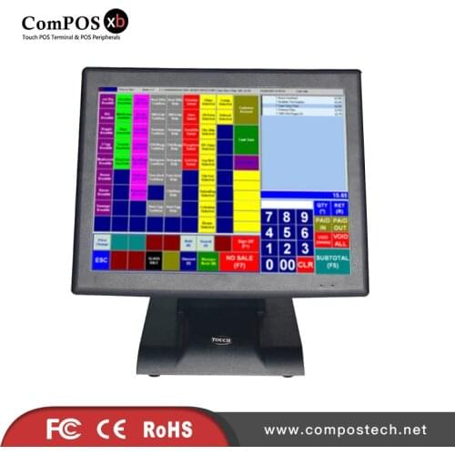 Cheap pricePOS system 15'' resistive touch screen POS system for retailers Point of Sales POS terminal cash register machine