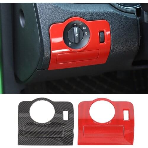Fit for Ford Mustang 2009-2013 ABS Interior Headlight Switch Button Panel Cover Decoration Trim Car Accessories