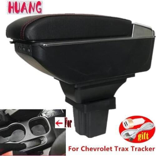 For Chevrolet Trax Tracker Armrest Interior Center Console Storage Box Arm Rest USB interfac Accessories Car-Styling Parts