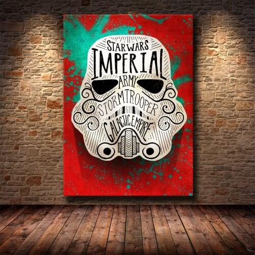 Star Wars Stormtrooper Wall Art Poster Canvas Painting Movie Wallpaper Paintings Wall Art Pictures Living Room Home Decor