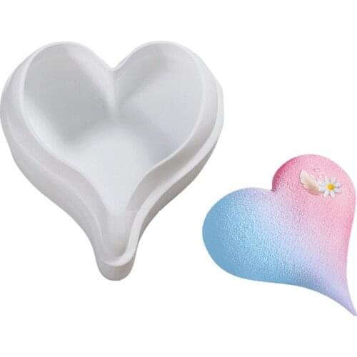 Heart Shape Silicone Molds for Baking Chiffon Mousse Dessert Cake Molds Food Grade DIY Reusable Cake Mold Fondant Chocolate Mold
