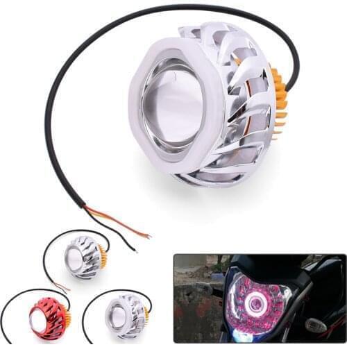 Motorcycle LED Headlights Angel Eyes 34W 2000LM Hi/Lo/Strobe Beam Lamp For KAWASAKI Z750S Z750 ZX6 ZX9R ZXR400 ZZR600 Z1000 ZX10