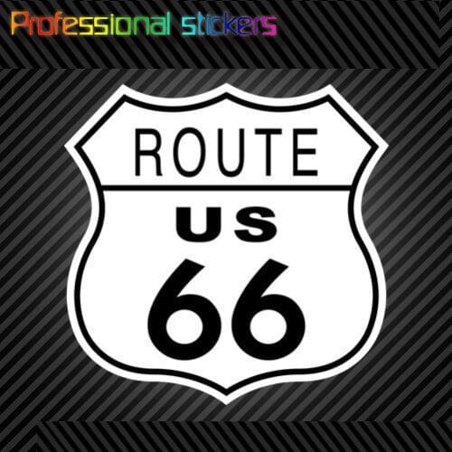 US Route 66 Sticker Die Cut Decal Self Adhesive Vinyl Highway #1 Stickers for Motos, Cars, Laptops, Phone