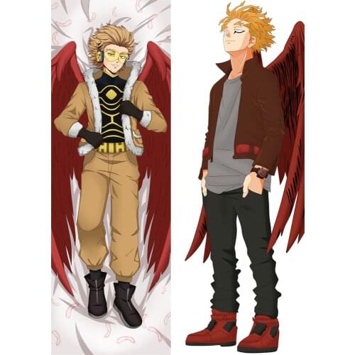 Japan Anime My Hero Academia Takami Keigo Hawks Dakimakura Hugging Body Pillow Case Male Otaku Home Bedding Pillow Cover
