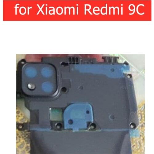 For Xiaomi Redmi 9C Back Camera lens Frame Middle Housing Cover Frame antenna Main Board Cover Replacement Spare Repair Parts