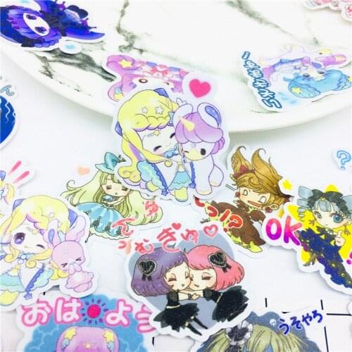 38 PCS Anime all kinds of girls Stickers Crafts And Scrapbooking stickers book Student label Decorative sticker DIY Stationery