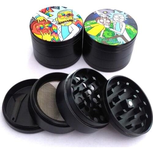 SWSMOK 50MM 4-layer Zinc Alloy Herbal Herb Tobacco Grinder Spice Weed Grinders Smoking Pipe Accessories Gold Smoke Cutter