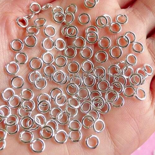5000pcs 5mm Open Jumprings / Jump Rings silver bronze gold lead and nickle free 22 Gauge Open Jump Rings