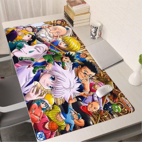 Anime Rug Mause Pad Gamer Desk Varmilo Mouse Carpet Pc Gaming Accessories Hunter X Hunter Mausepad Mice Keyboards Office