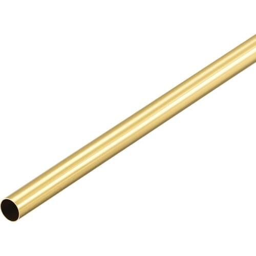 Uxcell Brass Round Tube 300mm Length 5.5mm OD 0.2mm Wall Thickness Seamless Straight Pipe Tubing