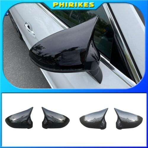 Carbon Fiber Car Rearview Mirror Covers for AUDI A4 S4 B9 A5 S5 Avant Allroad Quattro 2017-2019