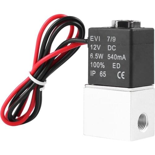 WALFRONT Electric Solenoid Valve DC 12V Oil Air Gas Pneumatic Valve Water Control Diverter Device 2 Way Electromagnetic Valve