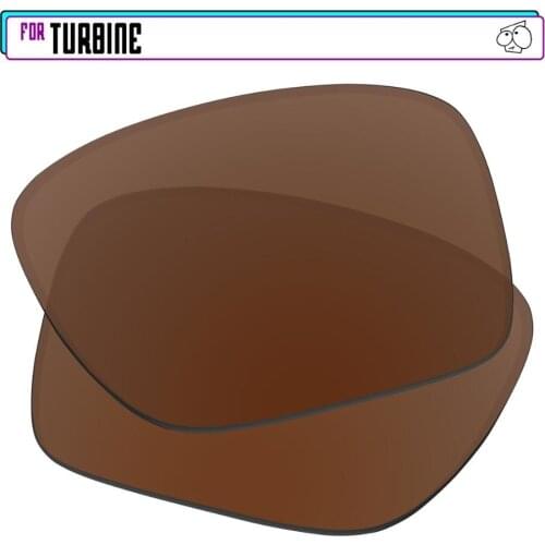 EZReplace Polarized Replacement Lenses for - Oakley Turbine Sunglasses - Brown