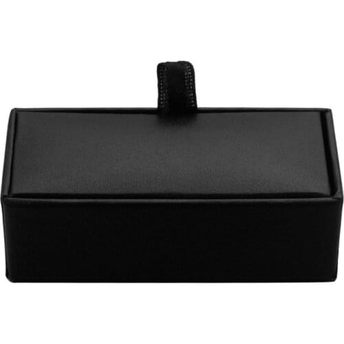 French high-end mens Cufflinks box black red Cufflinks Gift Box