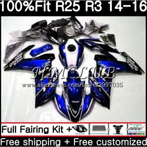 Injection For YAMAHA YZF-R3 YZFR25 2014 2015 2016 2017 10HC.1 YZF-R25 YZF R3 R25 R 25 YZFR3 14 15 16 17 Fairing kit