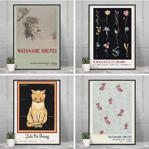 JULIE DE GRAGG 1965,Cat poster,Animal art poster,Gallery poster,Vintage poster,Fine art poster