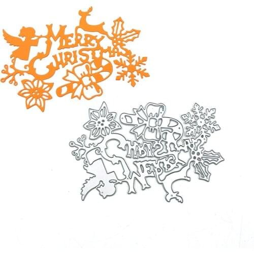 Julyarts Flowers Merry Christmas Cards Scrapbook Metal Cutting Dies 2020 Diy Dies Scrapbooking Photo Album