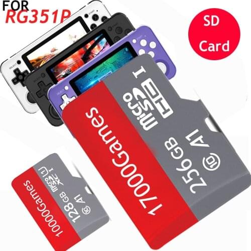Memory card For RG351M RG351P RG280V RG350 RG350M RG350P RK2020 RK3326 Retro Game with PS1 GBA FBA and many other Emulator Games