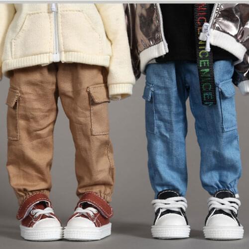 New 30cm BJD baby clothes, overalls, pocket pants, casual pants for yosd, 1/6BJD doll clothes accessories for dolls