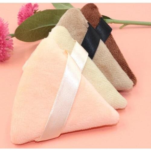 Multifunctional Triangle Puff High Elasticity with Strap Cosmetics Soft Cotton Face Powder Lightweight Puff for Home Use