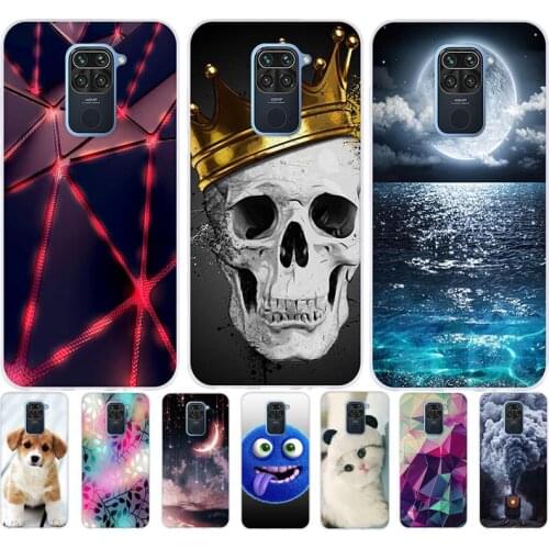 B Soft Silicone Case For Xiaomi Redmi 10X 4G Case Soft TPU Fundas Phone Case For Xiaomi Redmi Note 9 Case Back Cover Shell