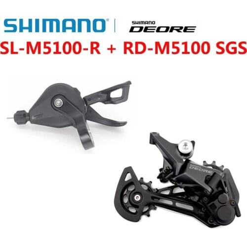 SHIMANO DEORE M5100 Groupset SL-M5100 + RD-M5100 11S MTB Mountain Bike Groupset 1x11S M5100 Rear Derailleur + Shifter Lever