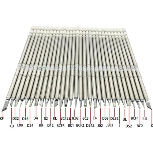 T12 Soldering Solder Iron Tips T12 Series Iron Tip For Hakko FX951 STC AND STM32 OLED Soldering Station Electric Soldering Iron