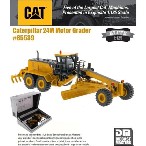 New Caterpillar 1:125 Scale CAT 24M Motor Grader - Elite Series by DM Diecast Master for Collection gift 85539