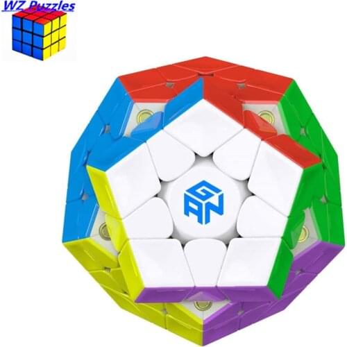 Original GAN mega M megaminxeds magnetic 12 faces cubo magico dodecahedron professional Magic 3x3 speed cube educational toys