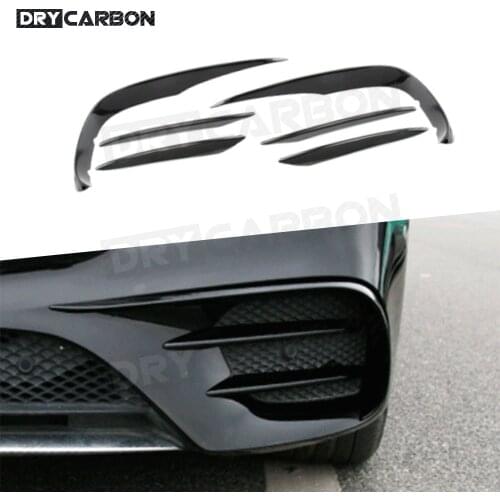 ABS Front Bumper Lip Splitters Spoiler for Mercedes Benz E Class C238 E200 E300 E400 E500 Sport 2 Door 2017-2019 Canards