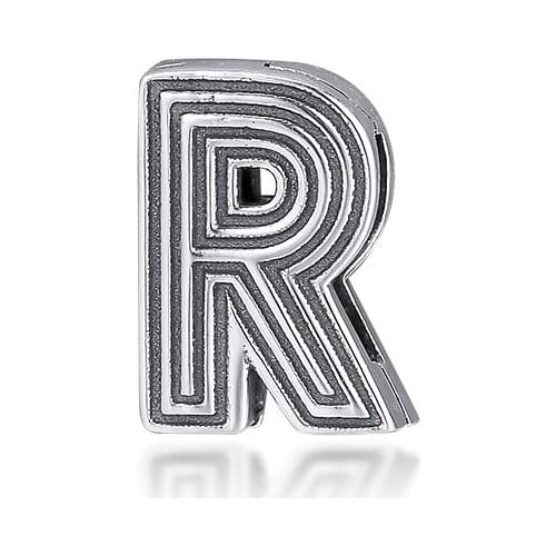 Reflexions Letter R Clip Beads 925 Sterling Silver Charm Fits Europe Bracelets Charms Silver 925 Original Bead Jewelry Making