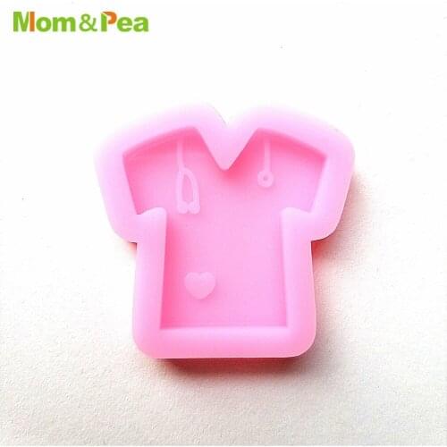 YS8001 Doctor Shirt Silicone Mold For Key Chains Phone Ornamental Decoration Fondant Mould Resin Epoxy DIY Tools