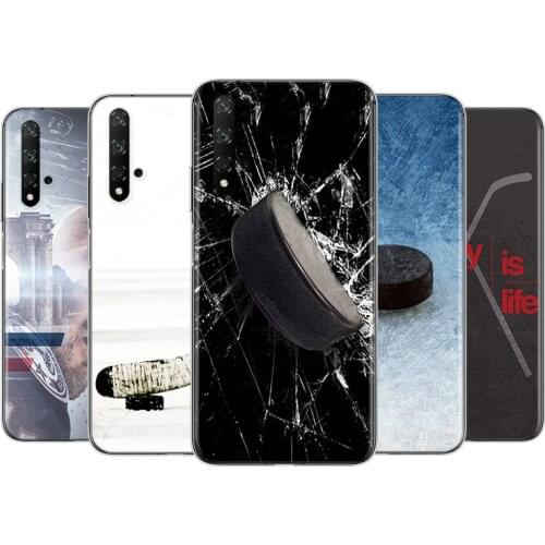 Hockey Sport Fashion Silicone Cover For Honor 9 10 X10 9A 9C 9S 9N 10i 10X 9X Lite Pro 5G Transparent Phone Case
