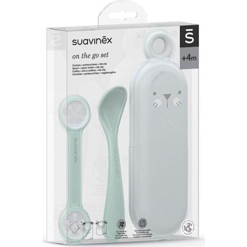 SUAVINEX SETCUCHARA PORTACUCHARA BIPCLIP +4M