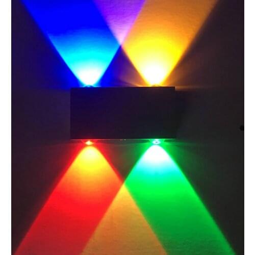 LED wall lamp wholesale creative light 4 w rectangular bedside ktv clubhouse corridor background wall decoration lamp