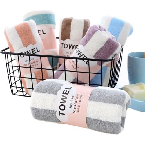 T057A Free shipping Absorbent stripe face care towel soft Microfiber bathroom Home towels