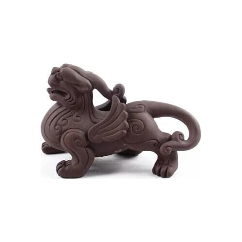 Heat resistant brave troops tea pet about 8.5cm*12cm special price yixing purple clay tea accessories T69