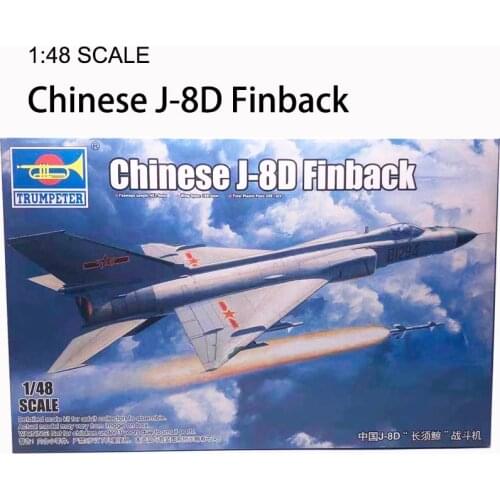 1:48 China J-8d Fin Whale Fighter Military Aircraft Assembling Model Aerial Models Toys