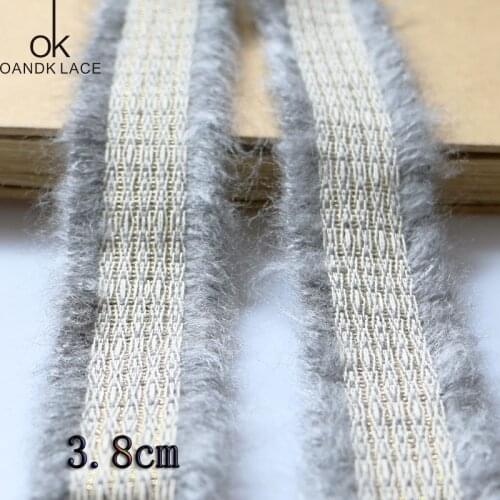 1 yard wool cotton fabric and polyester ribbon, jacquard band, winter mix band, decoration, handicraft saw, lace, brooch,bow tie