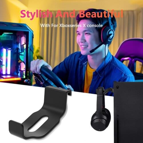 2pcs Headphone Holder Hanger Headset Controller Stand Multi-function Headphone Desktop Stand for PS5 Xbox Series X Host