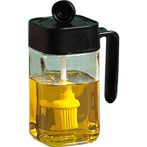 250ML Spice Jar Seasoning Bottle Clear Multi-Purpose ABS Spice Bottle with Spoon Brush Home Kitchen Tools