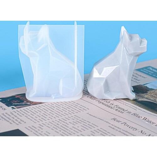 3D French Bulldog Silicone Mold Resin Mold For DIY Crystal Epoxy Resin Dog Ornament Home Decoration Handmade Resin Crafts